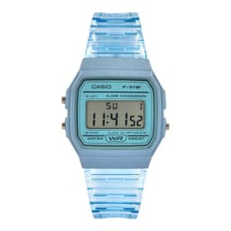 Reloj de pulsera unisex F-91WS-2 celeste Celeste Claro TALLA UNICA