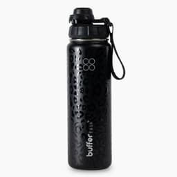 Termo Botella Agua Termica Acero Inox + Tapas 700ml - Negro