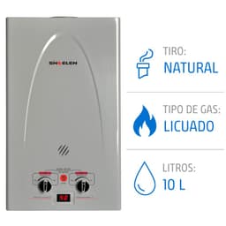 Calefont 10 Litros Gas Licuado Tiro natural CFN-10GLSI
