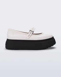 Soft Ballerina Platform Blanco Negro Blanco 35