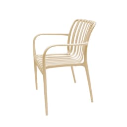 Silla Plastico Apilable Deco Bonn Beige Beige