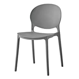 Silla Plastico Apilable Deco Berlin Gris