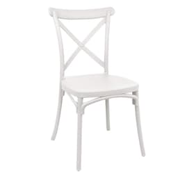 Silla Plastico Apilable Deco Copenhagen Blanca