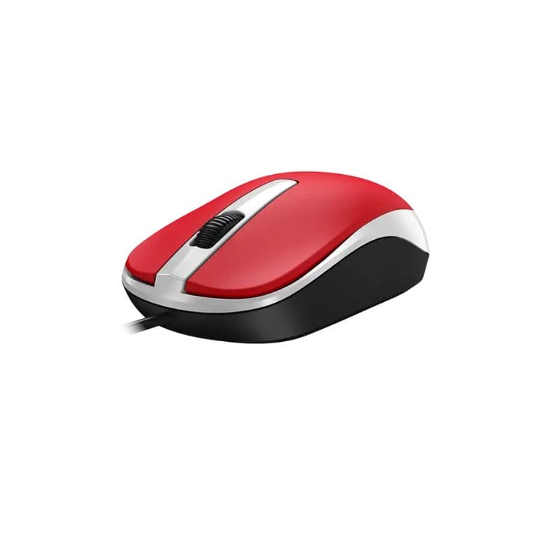 CLASICO MOUSE OPTICO DX-120 USB-A ROJO