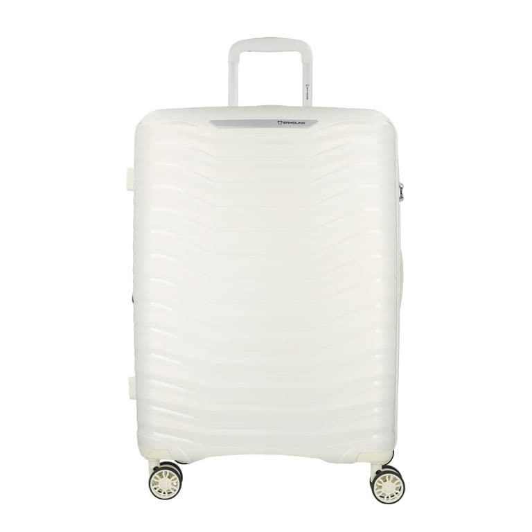 Maleta de Viaje Titanium Grande Blanca Rigida Expandible Blanco L