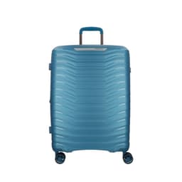 Maleta de Viaje Titanium Mediana Azul Rigida Expandible Azul M