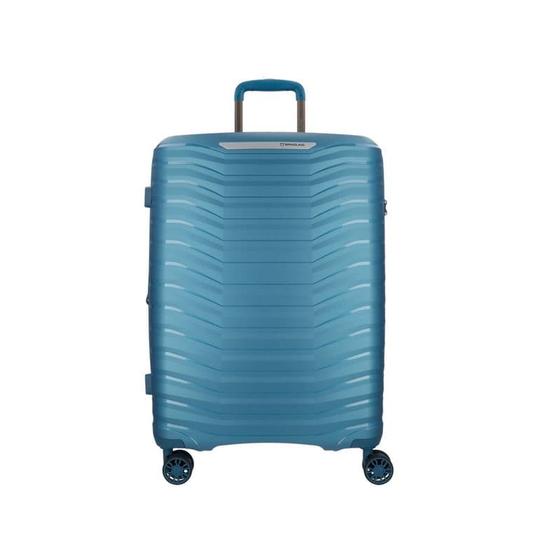 Maleta de Viaje Titanium Mediana Azul Rigida Expandible Azul M