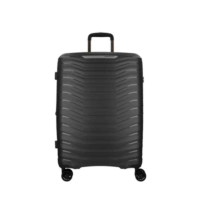 Maleta de Viaje Titanium Mediana Negra Rigida Expandible Negro M