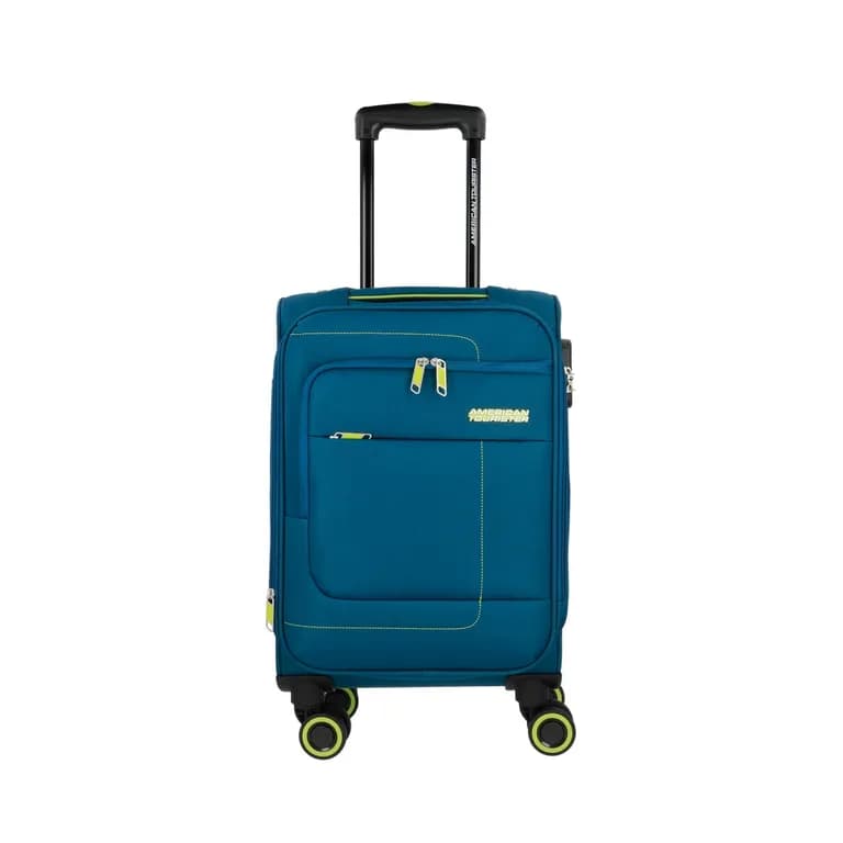 Maleta de Cabina Journify Pequena Azul Blanda Expandible Azul S
