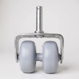 Rueda Doble Para Camas Cic Flex - Sin Frenos Gris