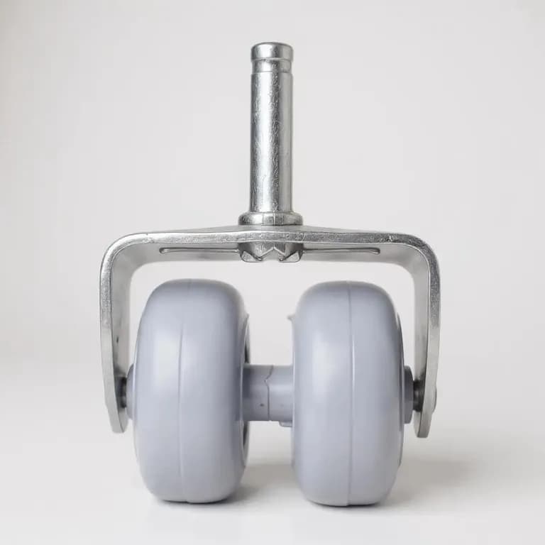 Rueda Doble Para Camas Cic Flex - Sin Frenos Gris