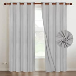 Cortina 100% Blackout 220x140 Look Lino Set 2 Panos - Crema - 220 x 140
