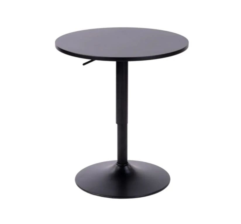 Mesa de Bar Regulable 60 CM Color Negro