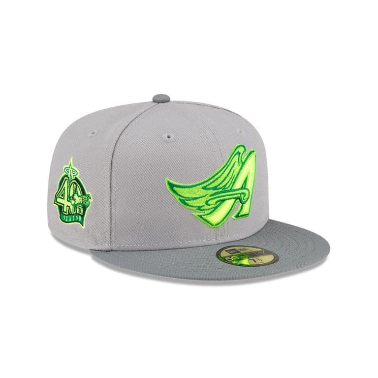 Gorra 59Fifty Anaheim Angels MLB Drop Gris Gris 7 1/8
