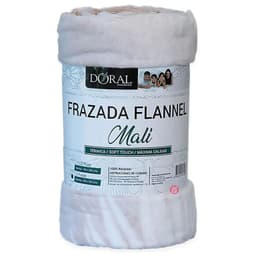 Frazada Flannel Mali 2 Plazas Tonos Rosas - PS Rosado 2 PLAZAS