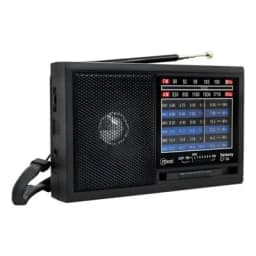 RADIO PORTATIL RECARGABLE RETRO SINTONY CF-14 NEGRO