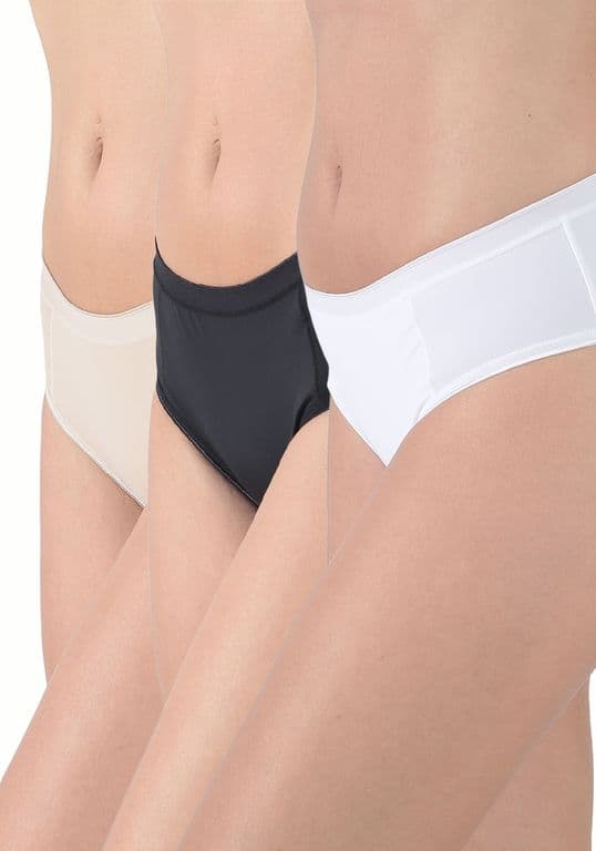Pack 3X Pantaleta Microfibra P314.033-SUR Blanco S
