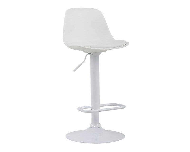 Taburete elegante altura regulable Moby - Blanco