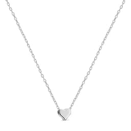 Collar de Corazon de Plata 925 Plateado TALLA UNICA