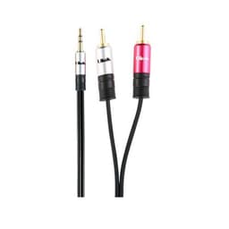CABLE DE AUDIO 3.5 A 2 RCA DE 1,8 MTS. PREMIUM