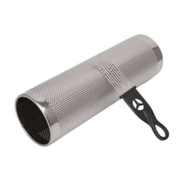 Guiro Metalico Con Cepillo Plateado 12x4 Pulgadas - SC