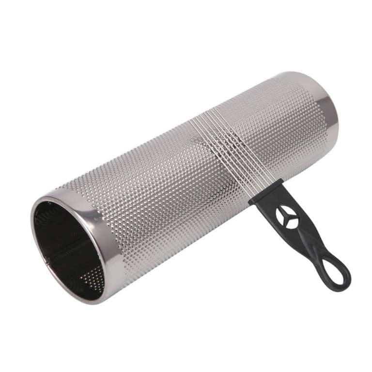 Guiro Metalico Con Cepillo Plateado 12x4 Pulgadas - SC