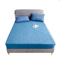 Cubre Colchon 2 Plazas Protector De Mancha Impermeable Azul 2 PLAZAS