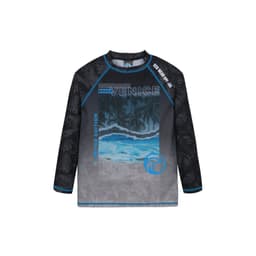 Traje de Bano Nino Polera UV50 MLarga Negro - Negro Negro 4