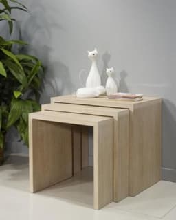 SET 3 MESAS DE CENTRO MINIMALISTA