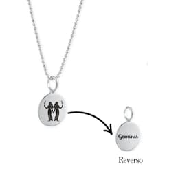 Collar de Plata Zodiaco Signos Horoscopo-Geminis Plateado TALLA UNICA