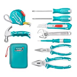Kit Herramientas Manuales 9 Pcs Estuche Total Thkthp90097