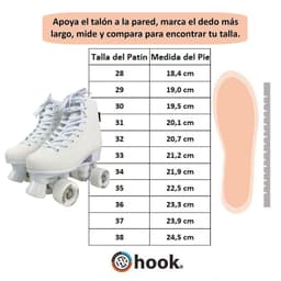 PATINES ARTISTICOS SCHOOL WHITE TALLA 32