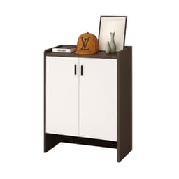 Zapatero Grey 2 Puertas Organizador 3 Estante 81x61x32 Cm