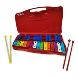 Xilofono 25 Notas Cromatico Profesional Rojo