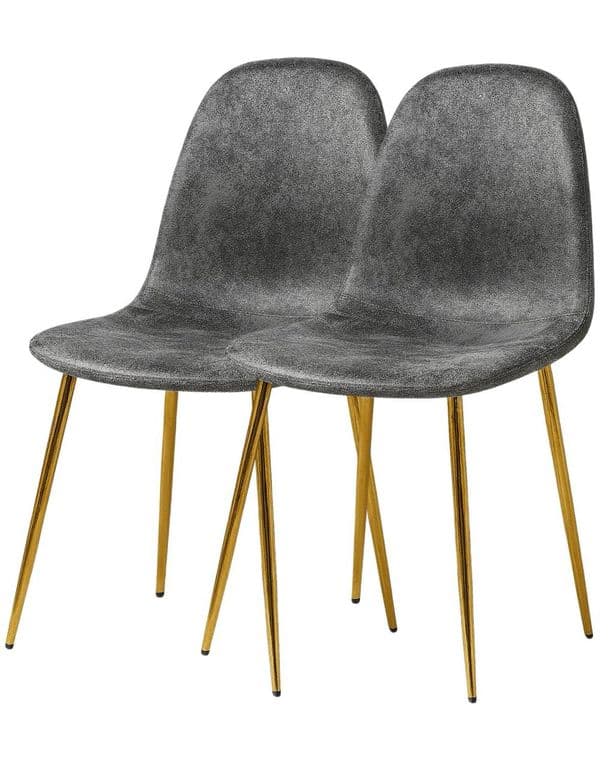 Pack 2 Silla de Comedor Murcia Gamuza - Gris