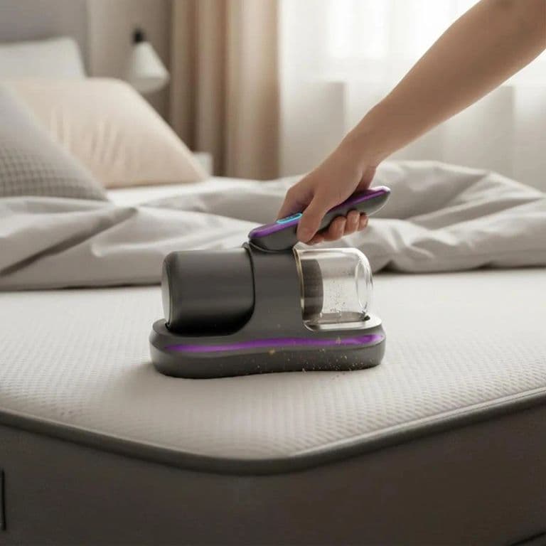 Aspiradora Inalambrica Uv Antiacaros Para Colchones Sofas