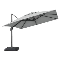 Quitasol Para Terraza Lateral Con Base Gris 360