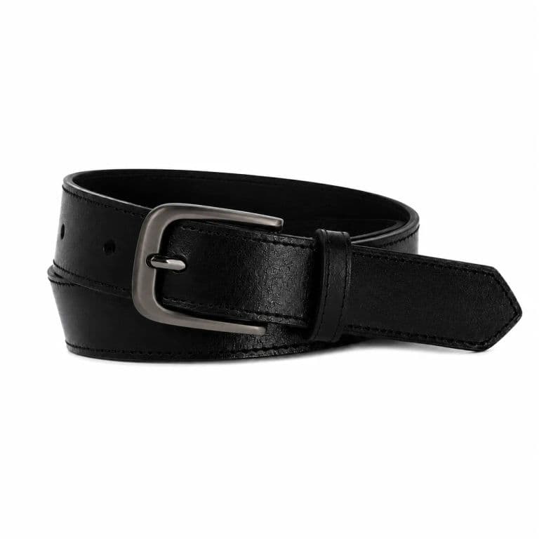 Cinturon Cuero Genuino Cala negro Negro XS
