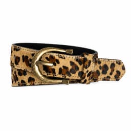 Cinturon Cuero Genuino Tigridia leopardo Multicolor XS