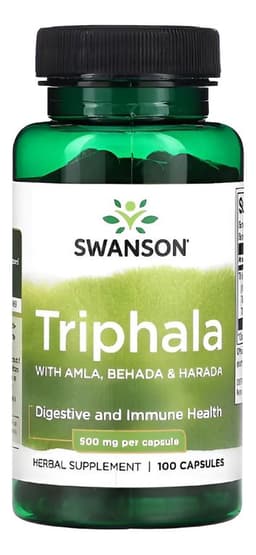 Triphala with Amla Behada & Harada 500 mg 100 Capsulas