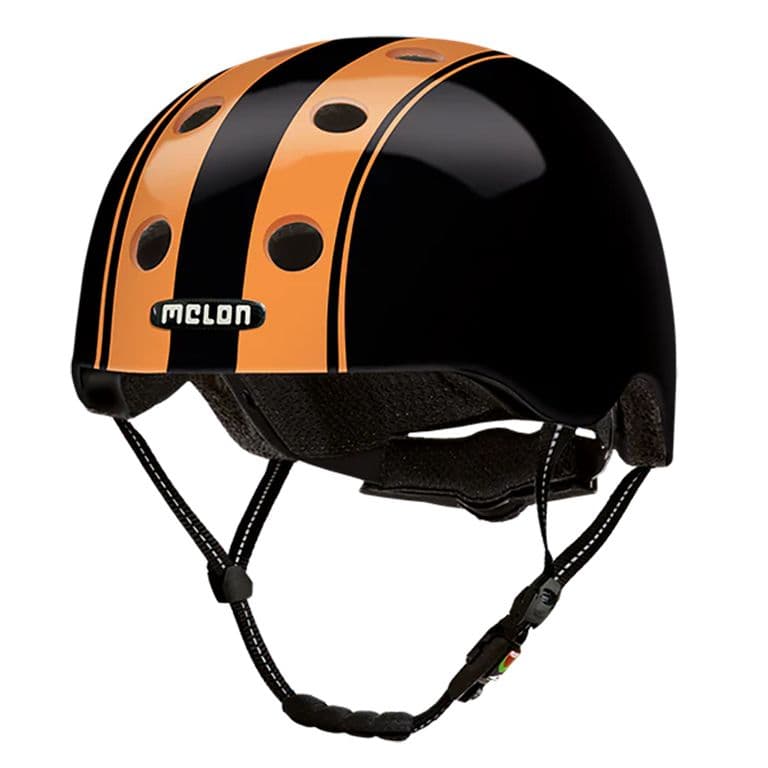 Casco Ciclismo Urbano Double Orange Black ML