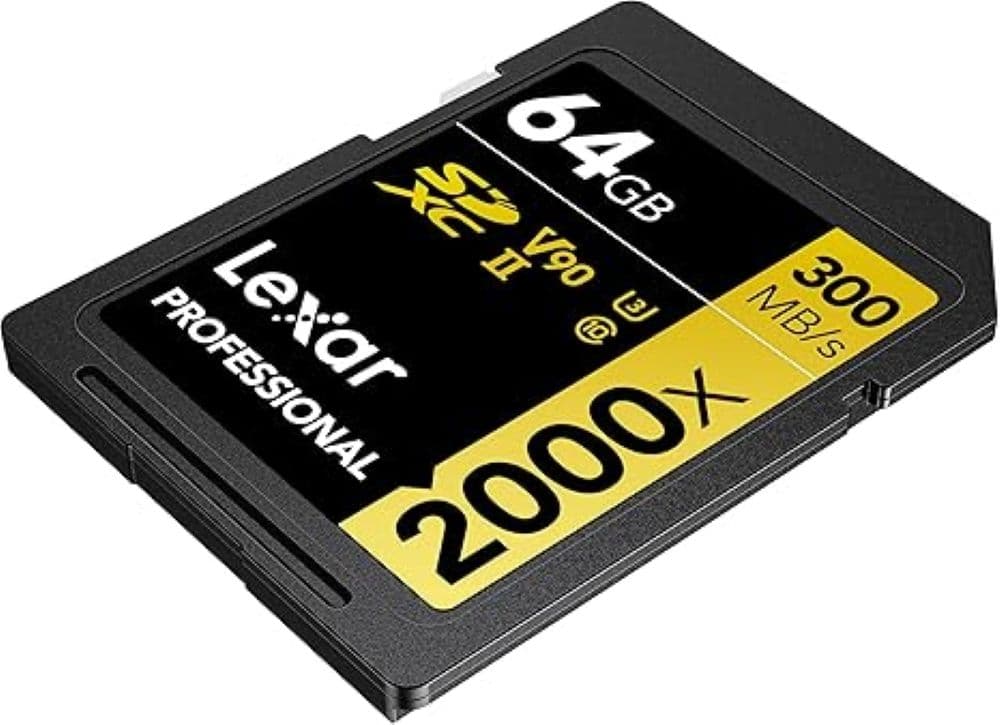 Memoria SD Gold Series 2000x 64GB UHS-II U3 V90 8k