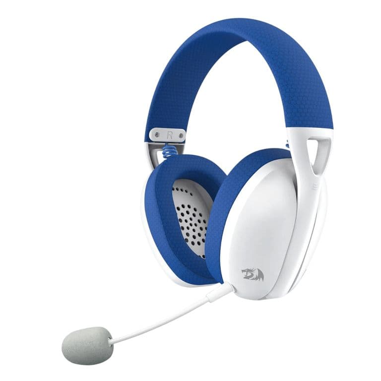 Audifonos Gamer Inalambricos IRE H848B Blanco Azul