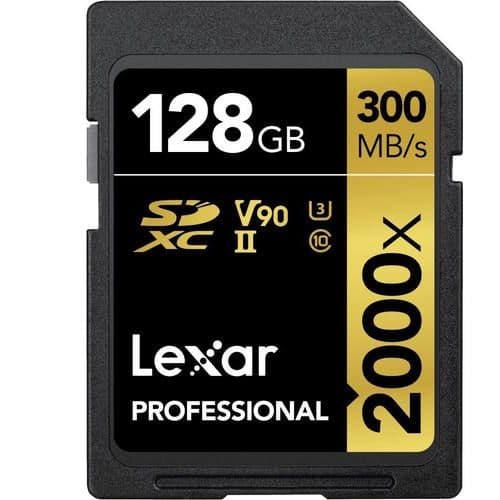 Memoria SD Gold Series 2000x 128GB UHS-II U3 V90 8k
