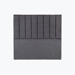Respaldo de cama 2 plazas Tubular Gris