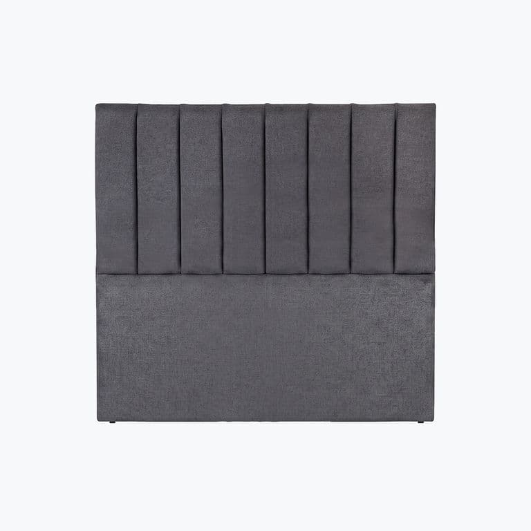 Respaldo de cama 2 plazas Tubular Gris