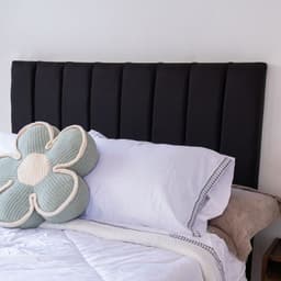 Respaldo de cama King Tubular Negro