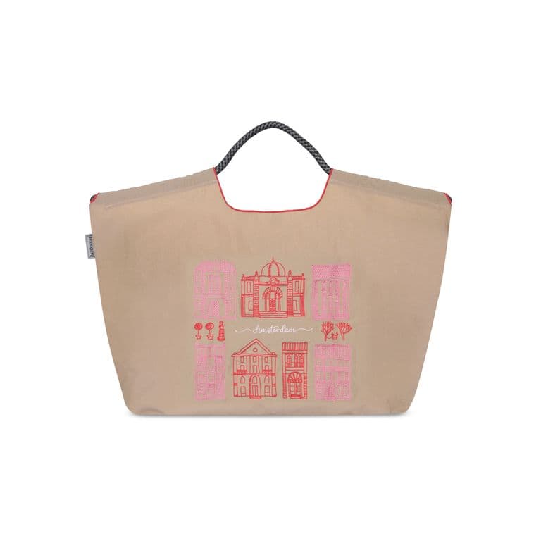 Bolso Bordado Hoses Beige Beige TALLA UNICA