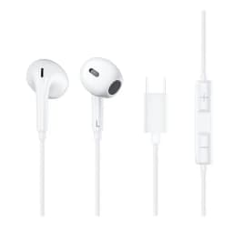 Audifonos Con Cable Y Microfono Lh1 Tipo C Blanco Blanco