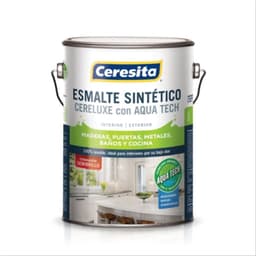 Esmalte sintetico Cereluxe Aqua Tech semibrillo cafe moro 1 gal